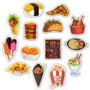 Autocollants nourriture 50 pcs 3