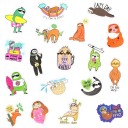 Autocollants paresseux 50 pcs 3