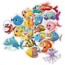 Autocollants poissons 40 pcs 1