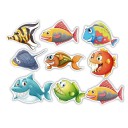 Autocollants poissons 40 pcs 3