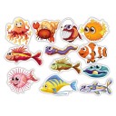 Autocollants poissons 40 pcs 4