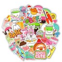 Autocollants pour filles 50 pcs E250 1