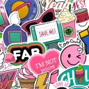Autocollants pour filles 60 pcs 2