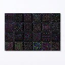 Autocollants pour ongles phosphorescents dans l'obscurité 30 feuilles Motifs 3D néon Papillons Cœurs Fleurs et fruits Décorations autocollantes 1
