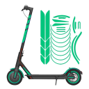 Autocollants réfléchissants pour trottinette électrique Xiaomi M365 PRO et Ninebot Max G30 G30D Kit de sécurité d'éléments autocollants 3