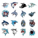 Autocollants requin 50/100 pcs 4