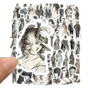 Autocollants rétro femmes 50 pcs E277 3