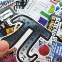 Autocollants scientifiques 50 pcs E146 2