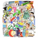 Autocollants scientifiques 50 pcs 2