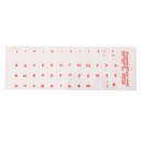 Autocollants transparents russes pour clavier 4