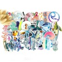 Autocollants tropiques 50 pcs 3