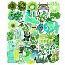 Autocollants verts 50 pcs E279 1