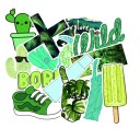 Autocollants verts 50 pcs E279 5