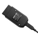 Autodiagnostiikka USB OBD V26.9 VW:lle, Audille, Škodalle ja Seatilta 1996–2023 STM32F429-sirulla ja K- sekä CAN-väylällä musta englanninkielisellä 1