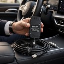 Autodiagnostiikka USB OBD V26.9 VW:lle, Audille, Škodalle ja Seatilta 1996–2023 STM32F429-sirulla ja K- sekä CAN-väylällä musta englanninkielisellä 6