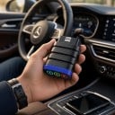 Autodiagnostik OBD2 Bluetooth BT200 Lite med 16-pin kontakt och diagnostik av hela fordonet för 30 bilmärken Android och iOS svart med blått 5
