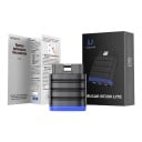 Autodiagnostik OBD2 Bluetooth BT200 Lite med 16-pin stik og diagnostik af hele bilen for 30 bilmærker Android og iOS sort med blå 3