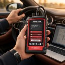 Autodiagnostika Ediag Plus s Bluetooth pre Android a iOS s diagnostikou všetkých systémov obousmernými testami a kódovaním ECU čierno-červená 5