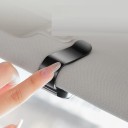 Autohalter für Brillen, Karten und Tickets für die Sonnenblende aus stabilem ABS-Kunststoff in Schwarz oder Weiß, einfache Installation, praktischer Einsatz 7