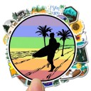 Αυτοκόλλητα ταξιδιού 50 τεμ E104 2