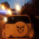 Αυτοκόλλητο αυτοκινήτου κρανίο L7 4