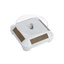 Automaattinen kääntyvä teline 360° 9 x 10 x 10 x 4,2 cm kääntyvä jalusta koruille, kelloille, puhelimille, esittelyteline, järjestäjä 5