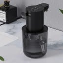 Automaattinen kosketukseton annostelija 400 ml vaahtoavaa ja geelimäistä saippuaa USB-kaapelilla mustassa värissä tummalla läpinäkyvällä säiliöllä 2