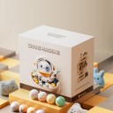 Automate à jouets rose pour enfants avec lumière et son 10 figurines en peluche 10 capsules surprises 12 pièces de monnaie de jeu alimenté par batterie 5