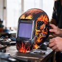 Αυτόματη μάσκα συγκόλλησης UN9K 4 αισθητήρες Πεδίο όρασης 100 x 97 mm True Color Οπτική 1/1/1/1 Για ARC MIG και πλάσμα 4