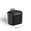 Automatic Cat Fountain with a Capacity of 2.2 L Four-Layer Filtration and Three Replacement Filters Included Silent Operation and Dimensions 18.5 x 13.5 cm 3