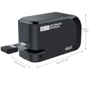 Automatická elektrická sešívačka s 2000 sponkami 130 x 80 x 55 mm černá kompaktní kancelářská sešívačka na papír 2