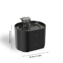 Automatická fontánka pre mačky s objemom 2,2 l Štvorslovná filtrácia a tri náhradné filtre v balení Tichý chod a rozmery 18,5 x 13,5 cm 3