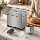 Automatická pekárňa chleba BioloMix 19 programov Dávkovač ovocia a orechov 1 kg 650 W Nerezová oceľ Strieborná Na celozrnný i bezlepkový chlieb 8