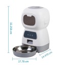 Automatický dávkovač granulí s WiFi a ovládáním v mobilu 3,5 l Porce od 4 do 100 g LCD displej a hlasový záznamník Bílé provedení 2