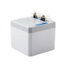 Automatický dávkovač na párátka na baterie 2×AA 9,5 × 9,5 × 8 cm ABS plast zásobník kapacita 250 ks na stůl i do kuchyně 2