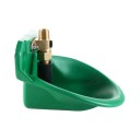 Automatický dávkovač pití pro ovce a kozy s pístovým ventilem 8,5 x 18 cm odolný plast zelená miska pro hospodářský chov 3