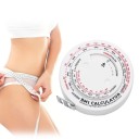 Automatický teleskopický metr s navíjením 150 cm kulaté pouzdro plastový bílý pro měření těla obvodů pasu a hrudníku 2