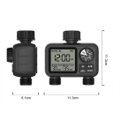 Automatický zavlažovací časovač s LCD displejem a dešťovým senzorem IPX5, 2 výtoky, zahradní zavlažování, 11,3 x 11,3 x 6,1 cm 2