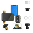 Automatický zavlažovací časovač WiFi s odložením deště a manuálním zavlažováním, 1 zóna, 3/4" BSP mosazný závit, černo-zelený, pro zahradu 2