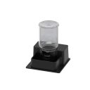 Automatische drinkbak voor reptielen 5,7 x 5,7 x 6,5 cm Herbruikbare container Creatief drinkstation voor gekko's, schildpadden, slangen en anderen 4