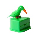 Automatische tandenstokerdispenser met vogel groene tandenstokerdispenser plastic accessoire voor keuken en eettafel 2