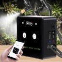 Automatiseur de pulvérisation pour terrarium avec WiFi 84,5 mm ABS et cuivre noir avec 2 buses pour l'arrosage et l'humidification des plantes 1