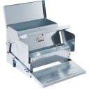 Automatisk foderdispenser til høns med pedal og låg kapacitet 11 kg 405 x 480 x 285 mm galvaniseret metal til hønsehus og indhegning 1