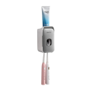 Automatisk tandpastadispenser 15x7,8x6,5 cm Vægholder til badeværelset Hullerfri tandbørsteholder Badeværelsesorganisator 2