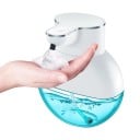 Automatisk tvåldispenser med en höjd av 149,5 mm, med beröringsfri sensor och genomskinlig behållare för tvättmedel i vit färg 3