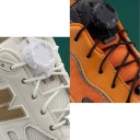Automatiska runda skosnören med spänne 110 cm Barn och vuxna Rotationsmekanism för sneakers 1 par för sport och vardagsbruk 5