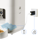 Automatiskt foderautomat 2 l för hundar och katter med WiFi och kamera styrning via app 1-10 måltider per dag 1-12 portioner för torrfoder 7