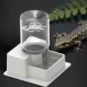 Automatizador de agua para reptiles 5,7 x 5,7 x 6,5 cm Recipiente reutilizable Estación de alimentación creativa para geckos, tortugas 1