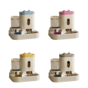 Αυτόματο ταΐστρα για γάτες με δοχείο νερού 2 λ Δύο δοχεία Ανοξείδωτο μπολ Μεγάλης χωρητικότητας ταΐσμα και πότισμα Εύκολη συντήρηση Σταθερή βάση 2