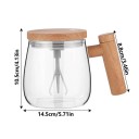 Automatyczny mieszający kubek z wirnikiem na dnie 400 ml kubek na baterie do mieszania napojów 14,5 × 10,5 × 8,8 cm do kawy i napojów instantnych 3